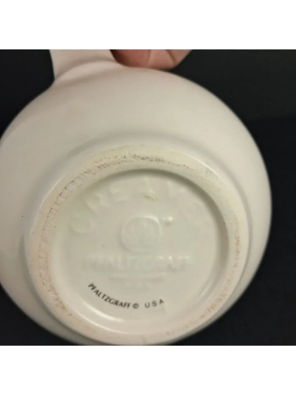 Pfaltzgraff Cream Pitcher Pink Floral Design - Made In USA - VTG Porcelain Cream